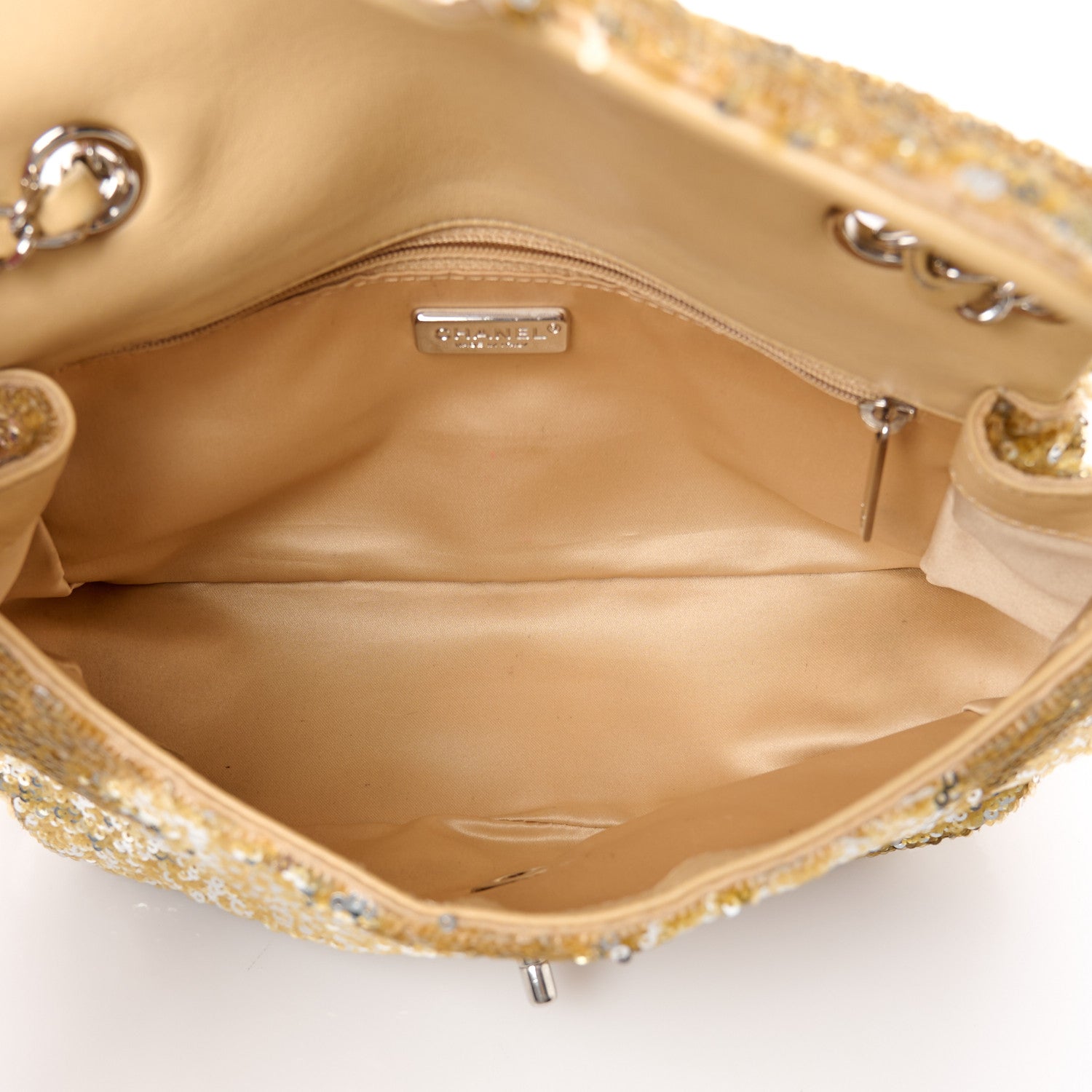Chanel Sequin Mini Rectangular Flap Gold 5 of 11