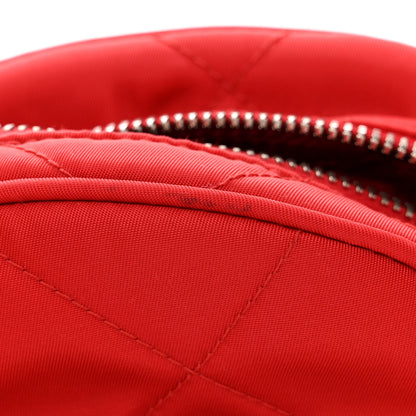 Prada Nylon Tessuto Impuntu Quilted Backpack Rosso 14 of 14