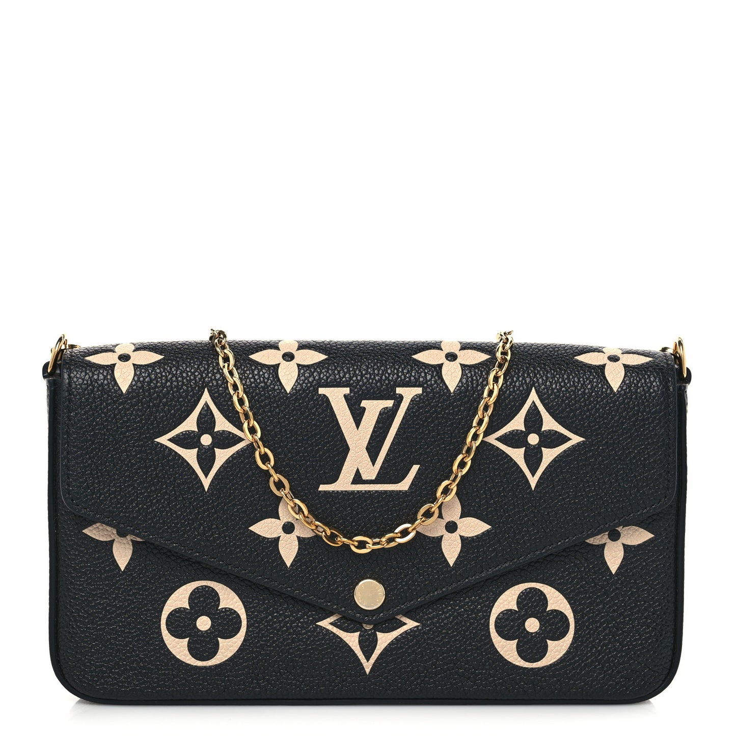 Empreinte Monogram Giant Felicie Pochette Black Beige