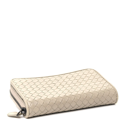 Bottega Veneta Nappa Intrecciato Zip Around Wallet Limo 3 of 4