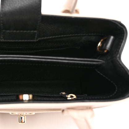 Chanel Grained Calfskin Mini Bi-Color Neo Executive Shopper Tote Beige Black 5 of 10