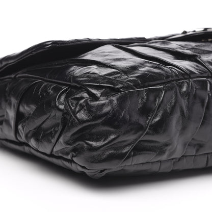 Chanel Glazed Calfskin Twisted Maxi Flap Black 8 of 9