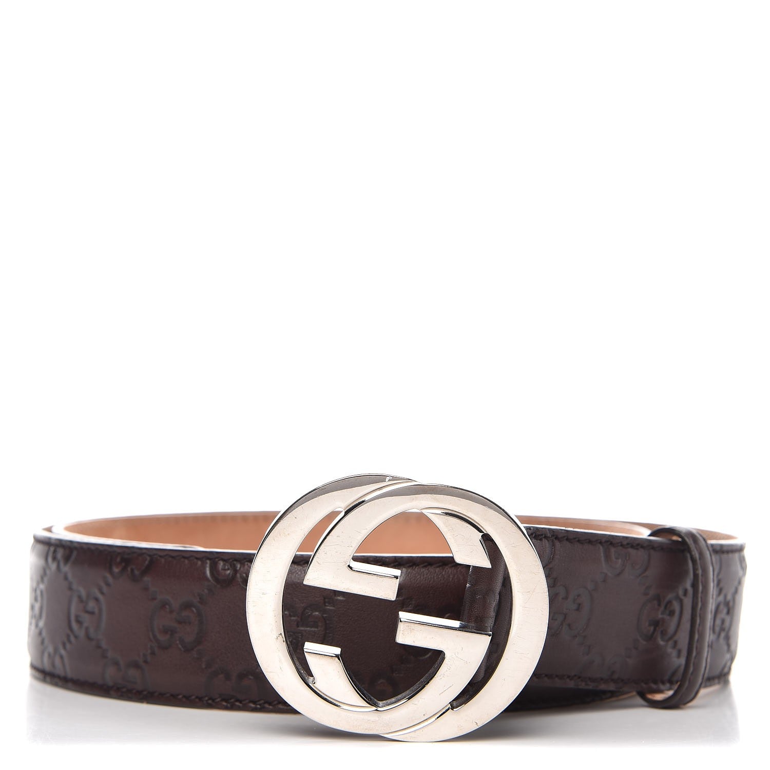 Gucci Guccissima Interlocking G Belt 100 40 Brown 1 of 6