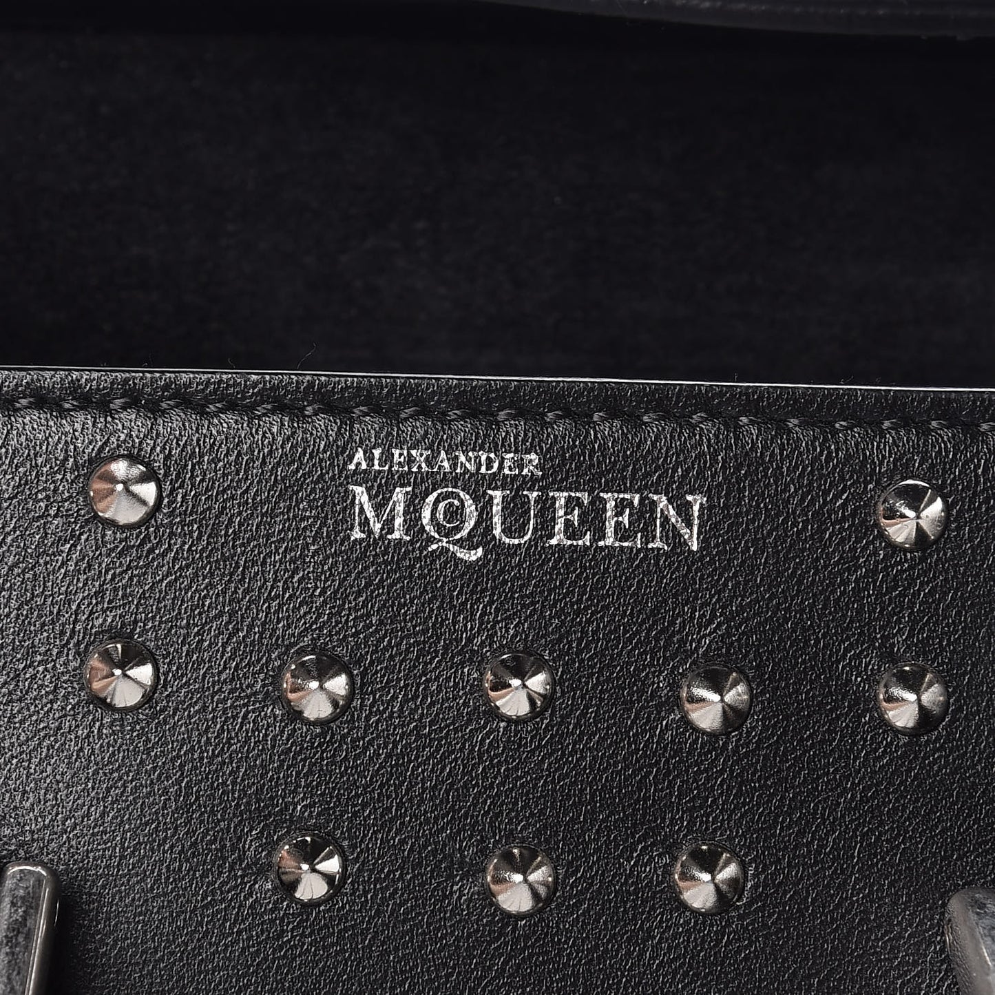 Calfskin Studded Mini Heroine Shoulder Bag Black