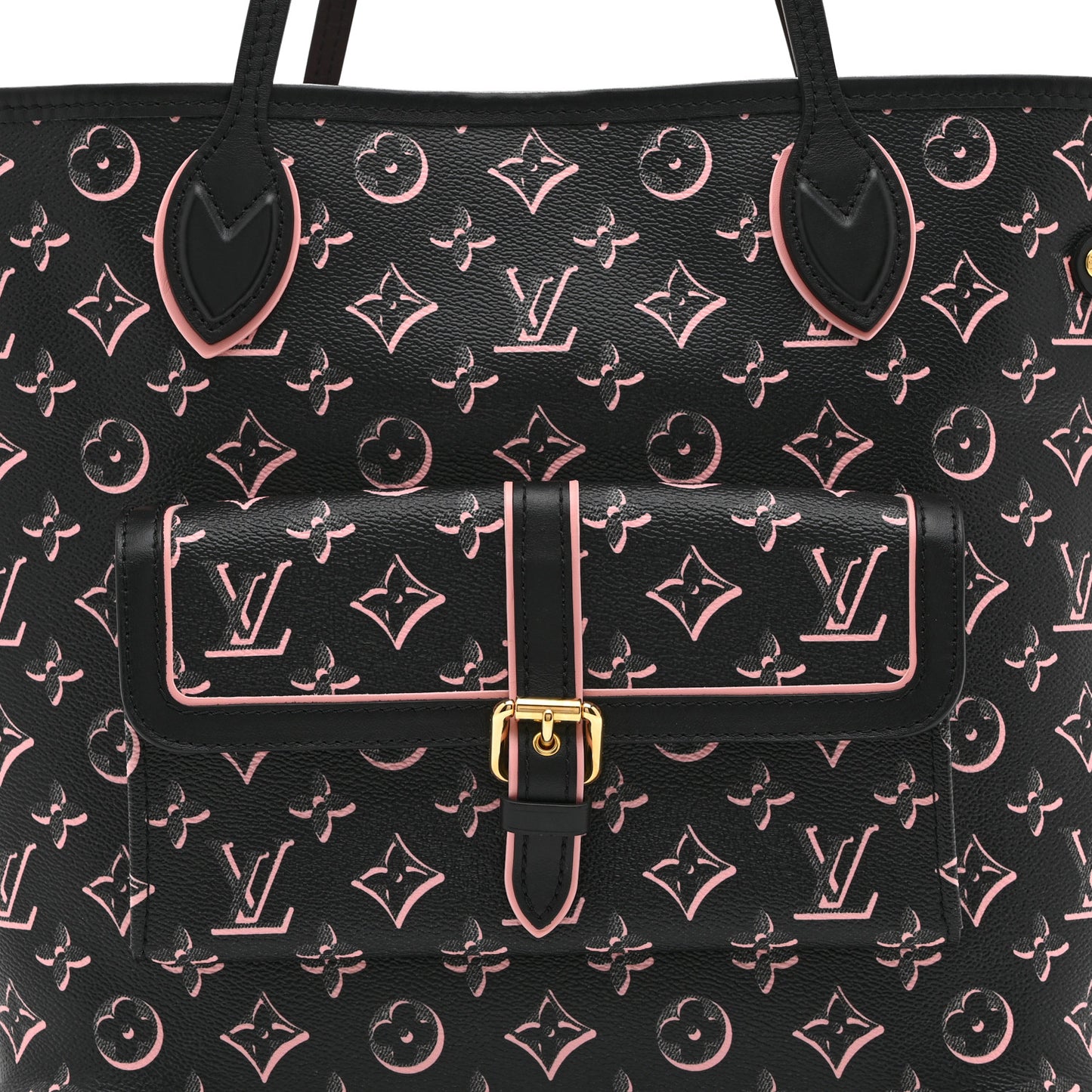 Monogram Fall For You Neverfull MM Black Black
