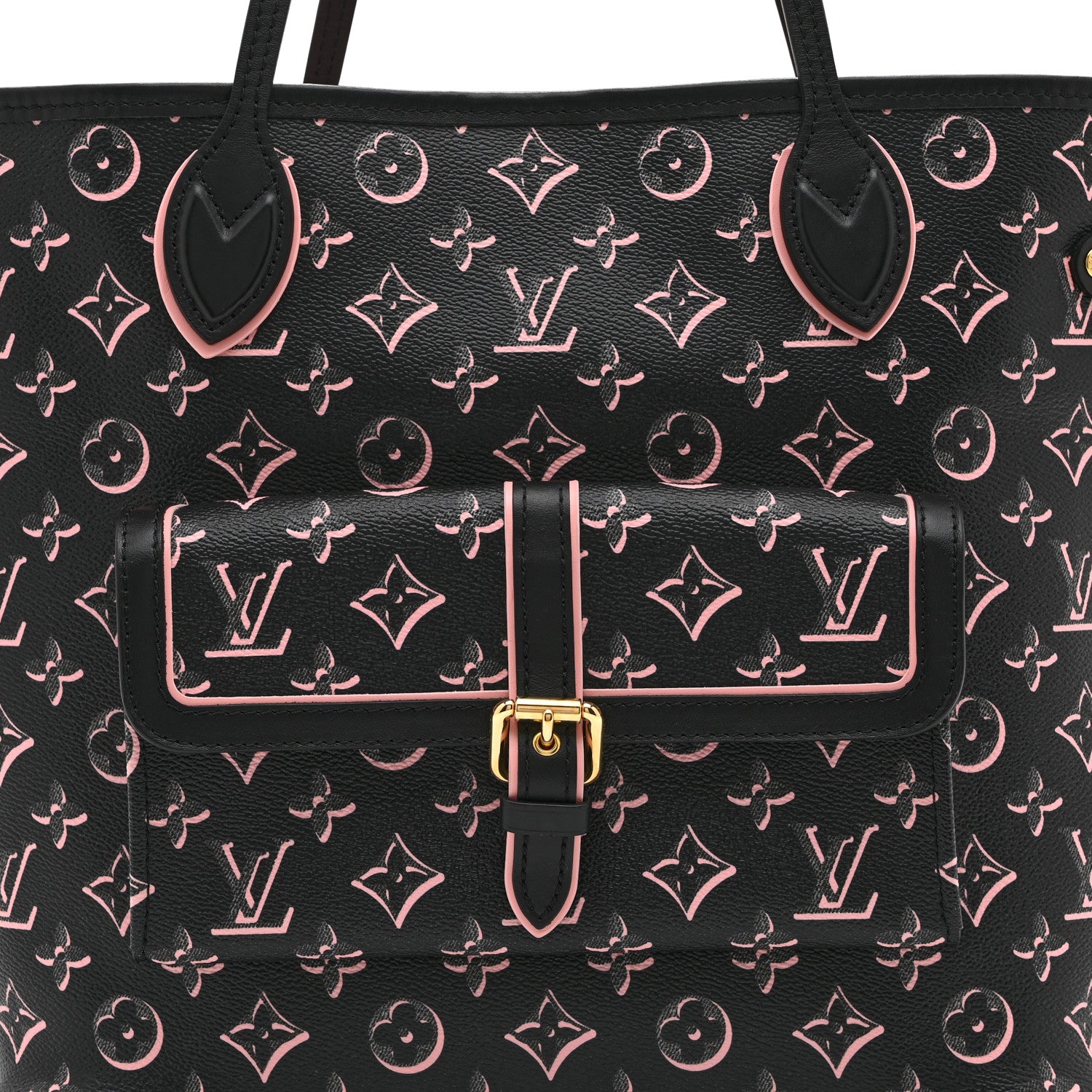 Louis Vuitton Monogram Fall For You Neverfull MM Black Black 7 of 10