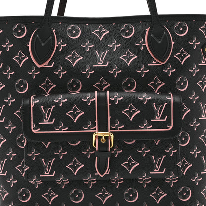 Louis Vuitton Monogram Fall For You Neverfull MM Black Black 7 of 10