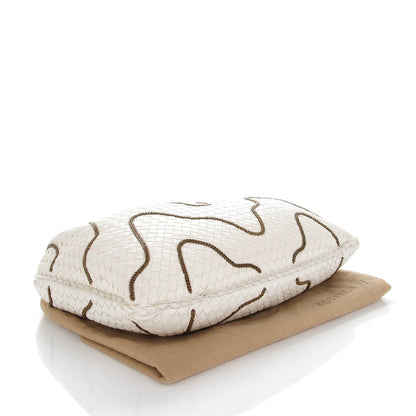 Bottega Veneta Nappa Intrecciato Medium Veneta Chain Hobo White 4 of 8