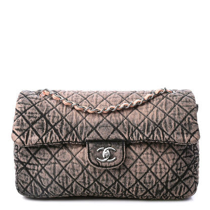 Chanel Denim Quilted Denimpression Flap Rose Clair 1 of 4