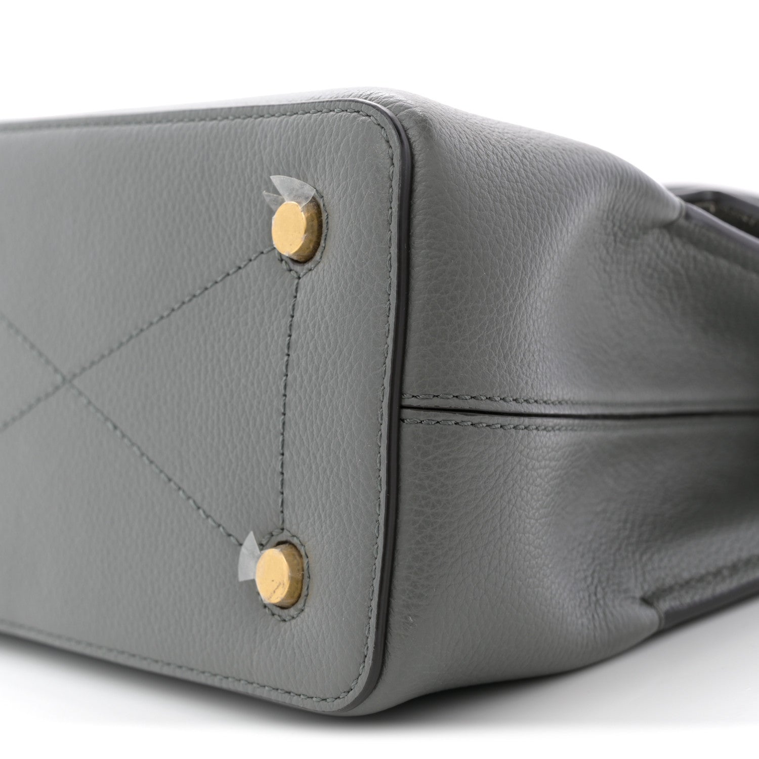 Mulberry Small Classic Grain Calfskin Mini Seaton Grey 16 of 17