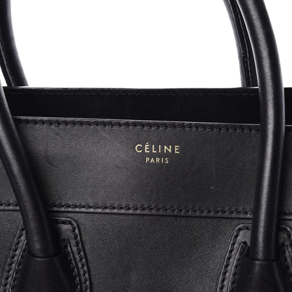 Celine Smooth Calfskin Mini Luggage Black 8 of 16
