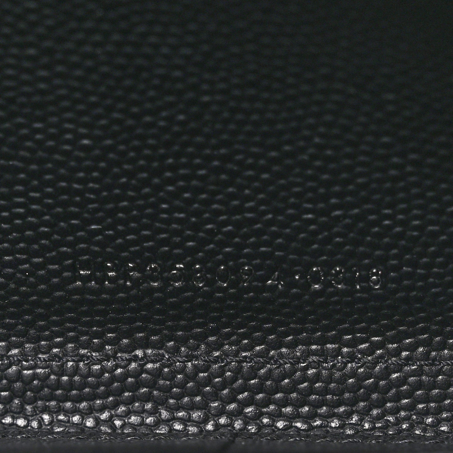 Grain De Poudre Matelasse Chevron Monogram Zip Around Wallet Black