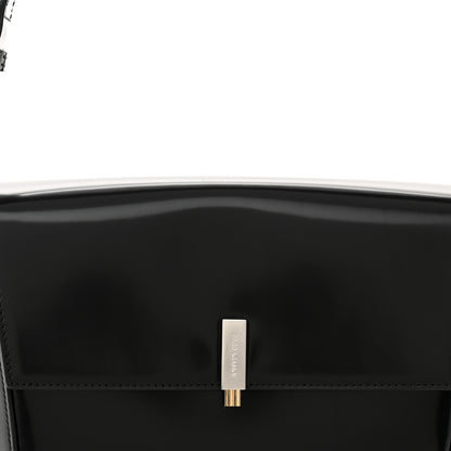 Salvatore Ferragamo Calfskin Geometric Shoulder Bag Black 7 of 9