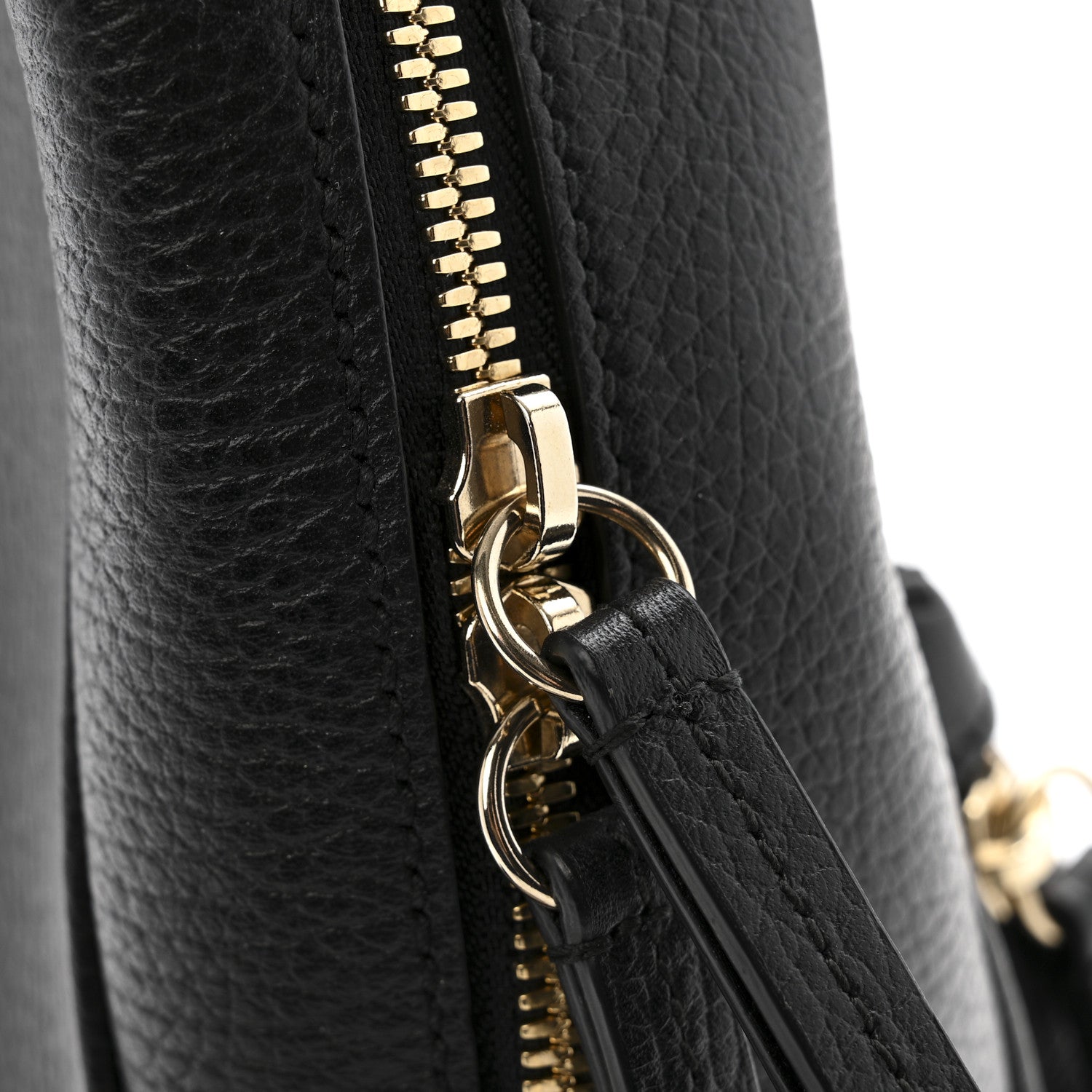 Gucci Pebbled Calfskin Soho Chain Backpack Black 15 of 15