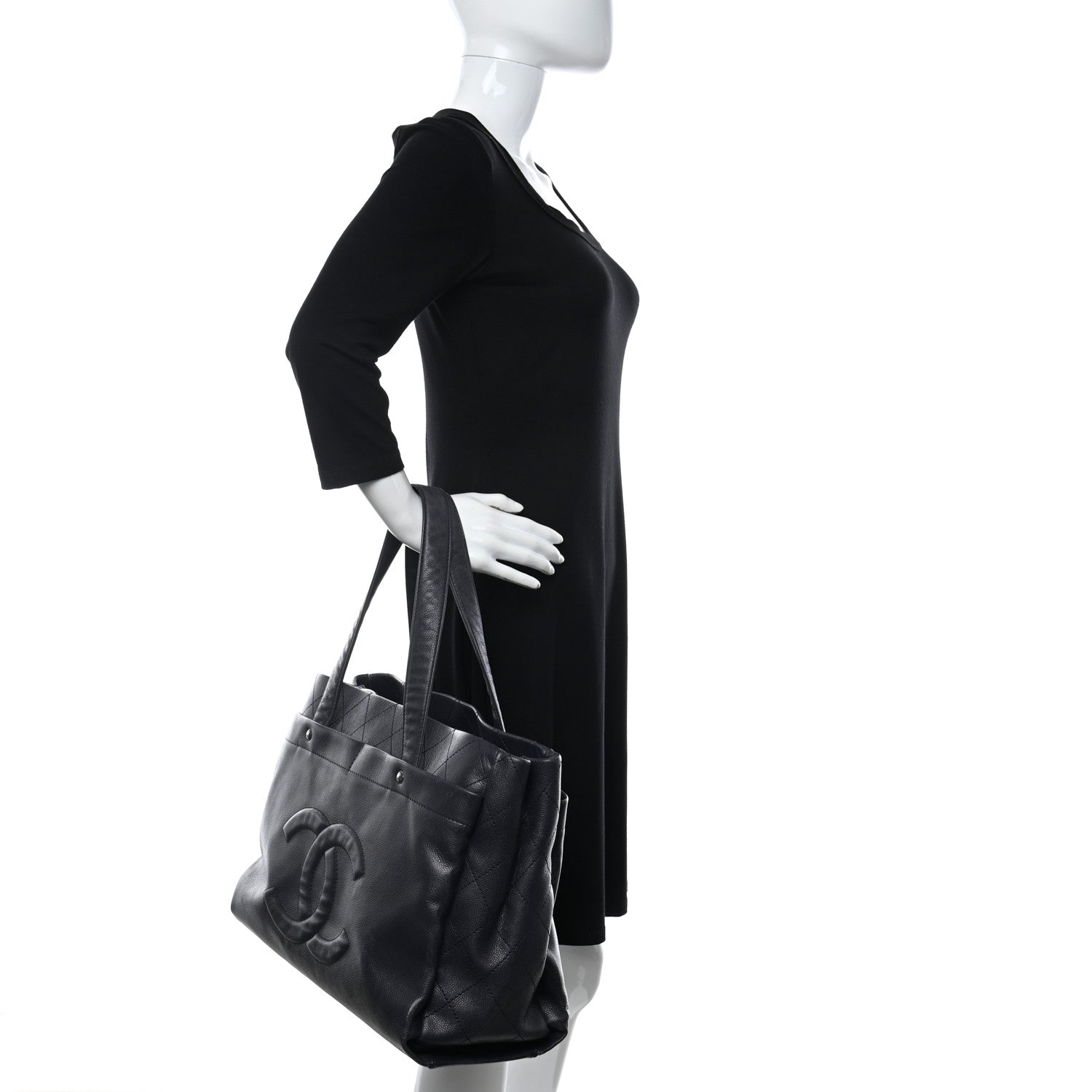 Chanel Caviar Executive Cerf Shopper Tote Black 2 of 11