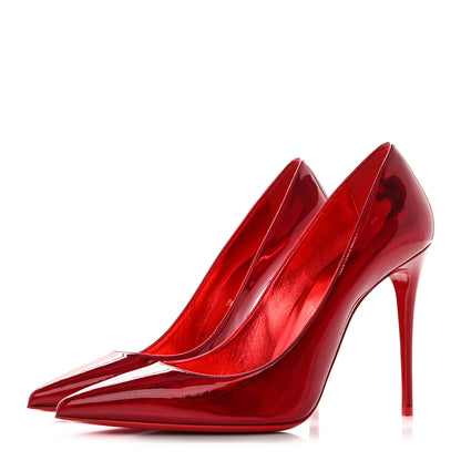 Christian Louboutin Metallic Patent Psychic So Kate 100 Pumps 38.5 Loubi 3 of 8