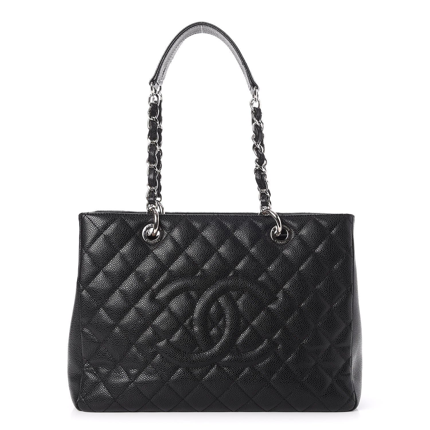 Chanel Caviar Quilted Grand Shopping Tote GST Black 1 of 8