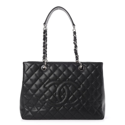 Chanel Caviar Quilted Grand Shopping Tote GST Black 1 of 8