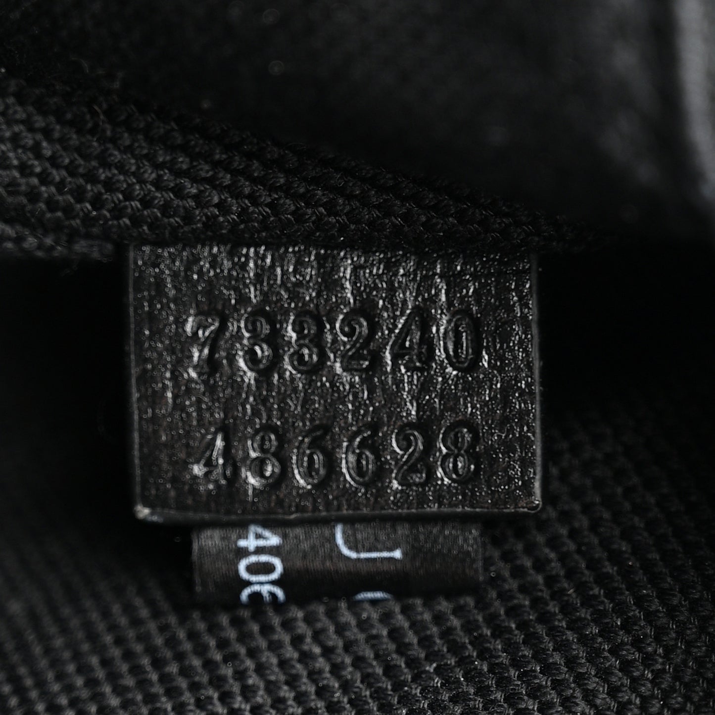 GG Supreme Monogram Textured Calfskin Retro Interlocking G Belt Bag Black