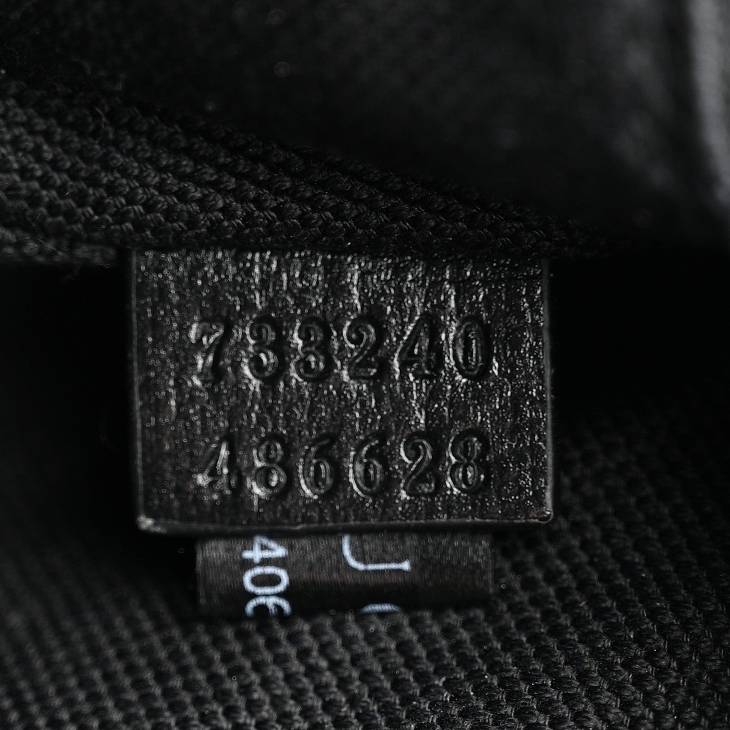 Gucci GG Supreme Monogram Textured Calfskin Retro Interlocking G Belt Bag Black 7 of 10