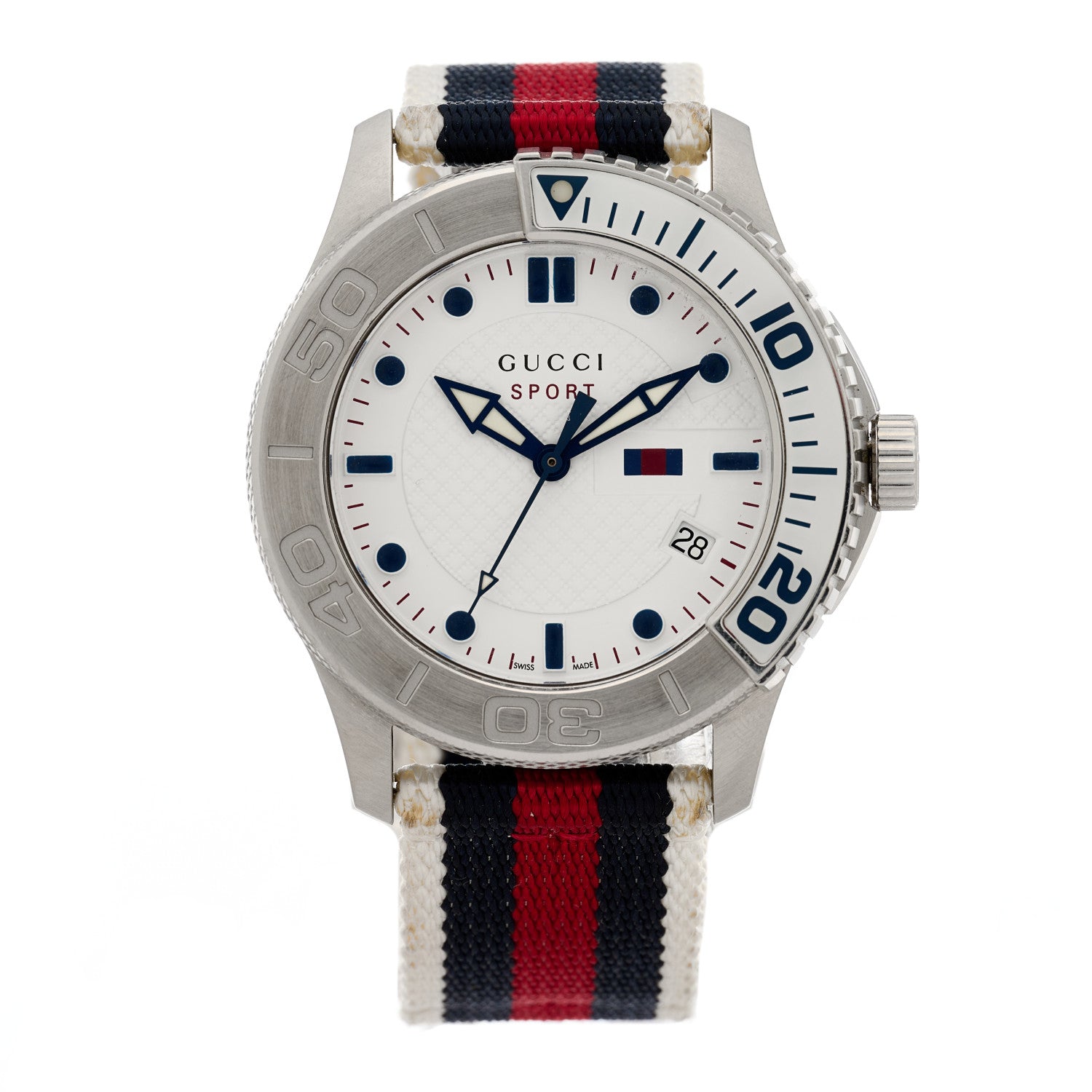 Gucci Stainless Steel Nylon 44mm Gucci Sport Quartz Watch White 1 of 4