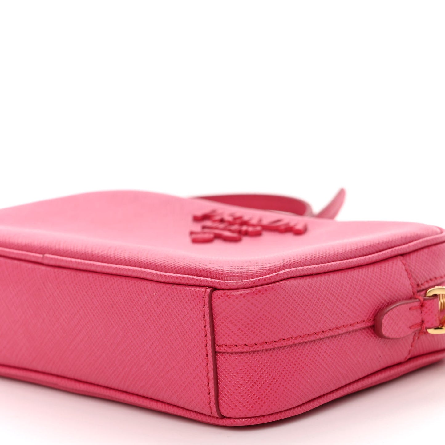 Saffiano Lux Small Camera Crossbody Bag Magenta