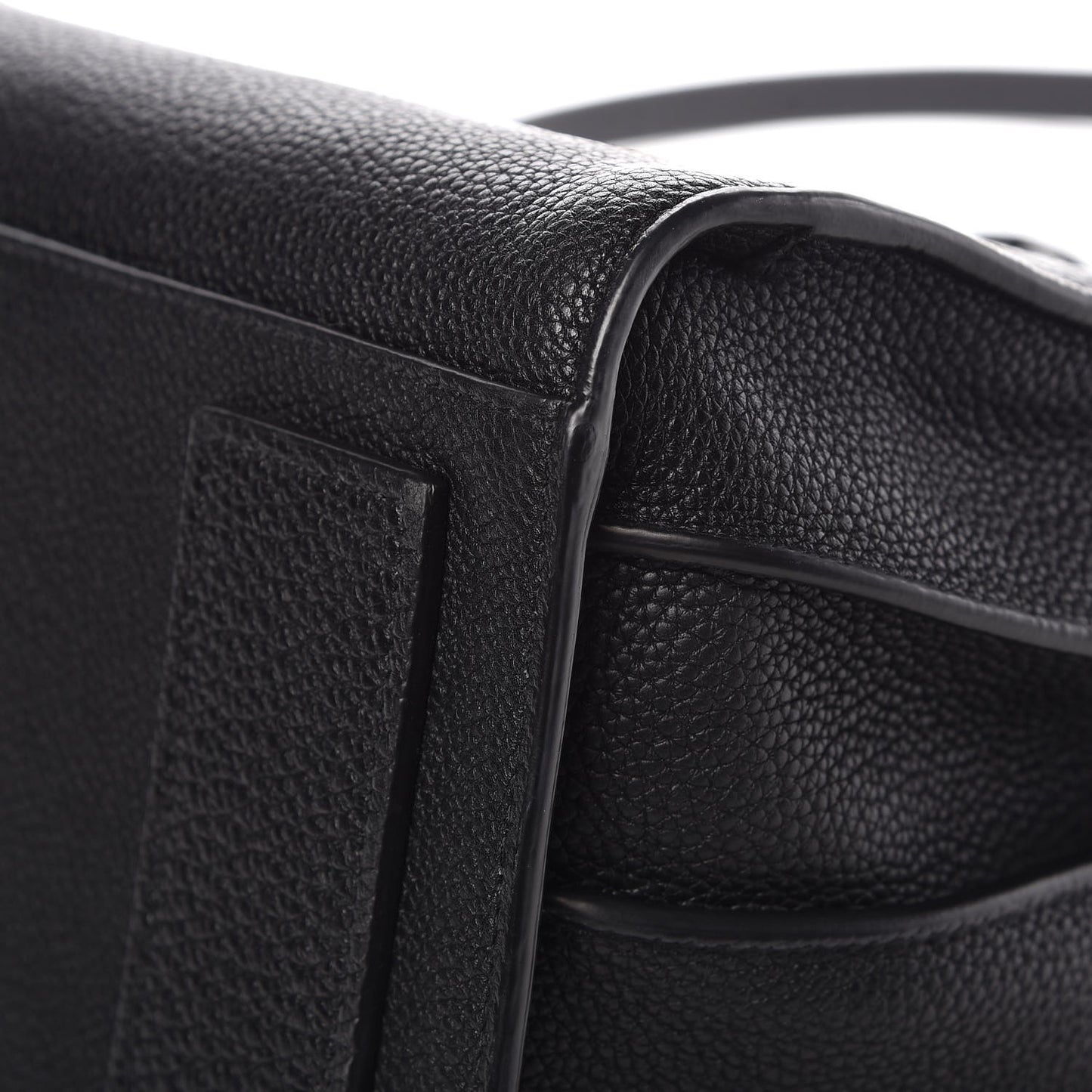 Grained Calfskin Small Supple Sac De Jour Black