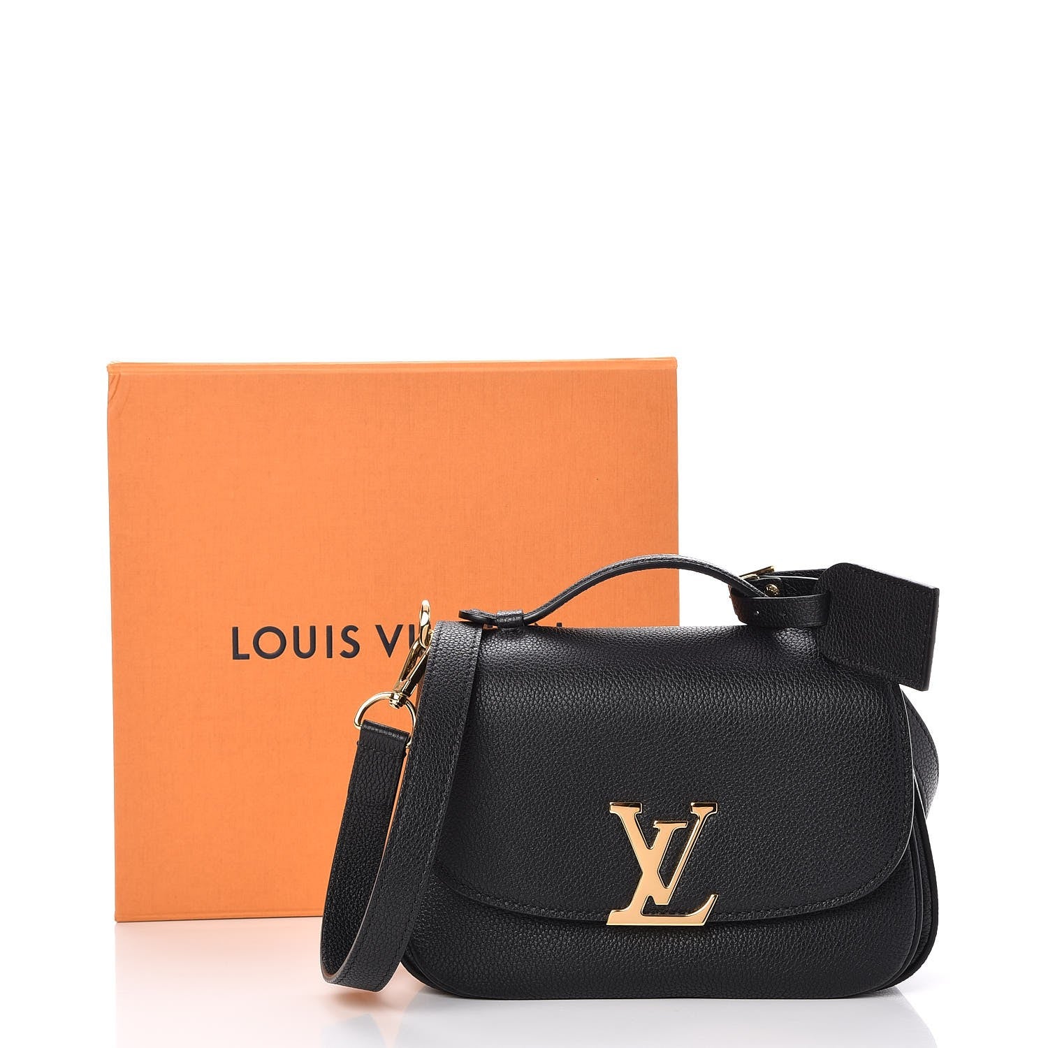 Louis Vuitton Grained Calfskin Vivienne NM Black 7 of 7