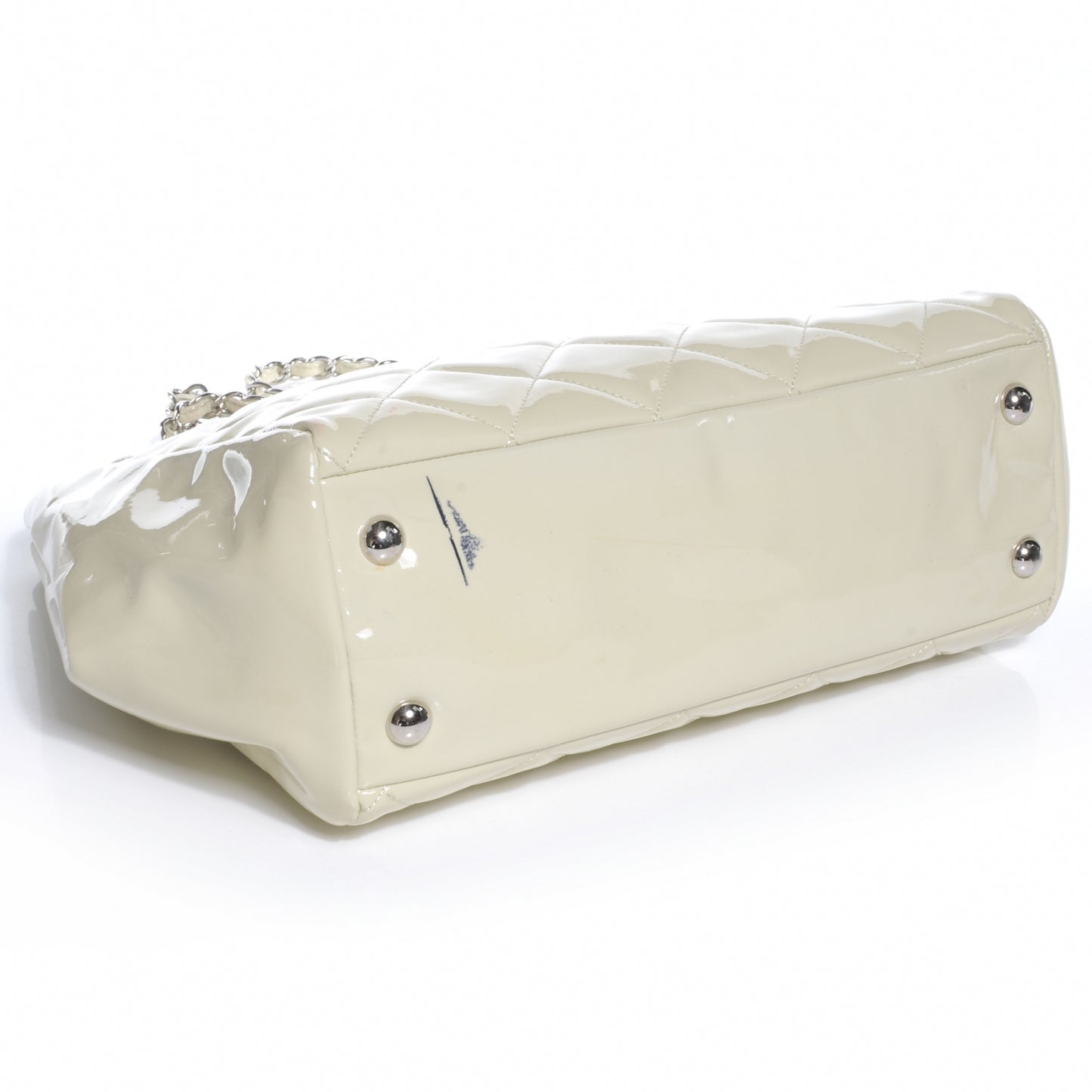 Patent Large Cells Tote White