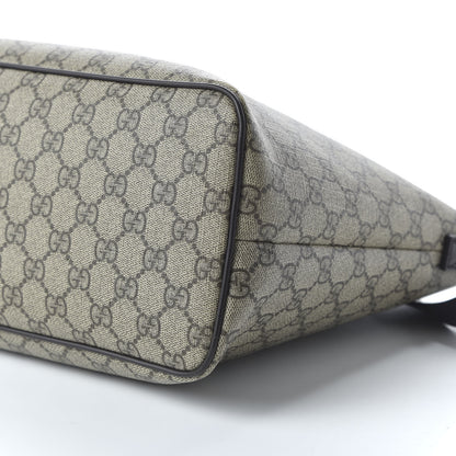 Gucci GG Supreme Monogram Medium Zippered Tote Dark Brown 7 of 10