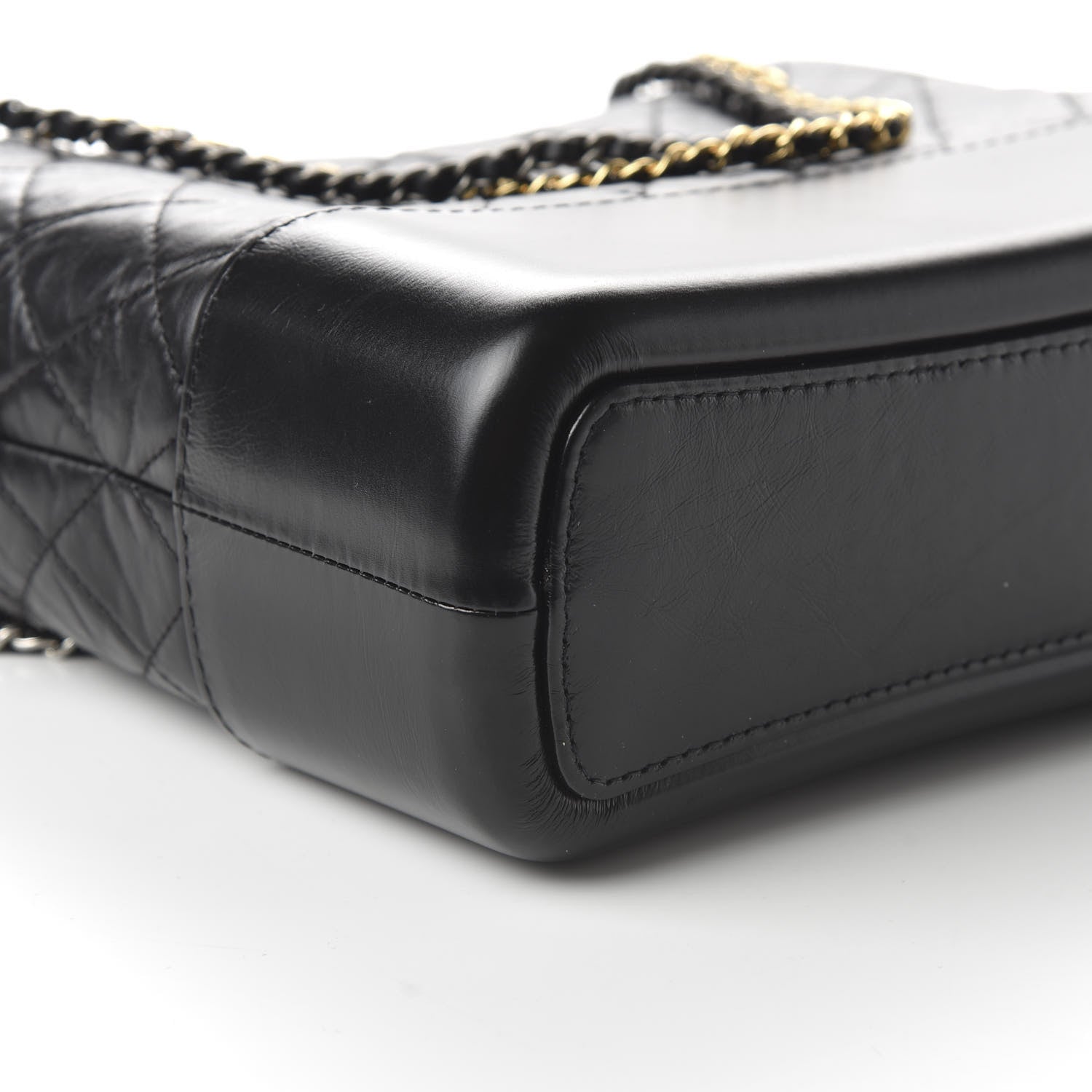 Chanel Aged Calfskin Quilted Medium Gabrielle Hobo Black 6 of 11