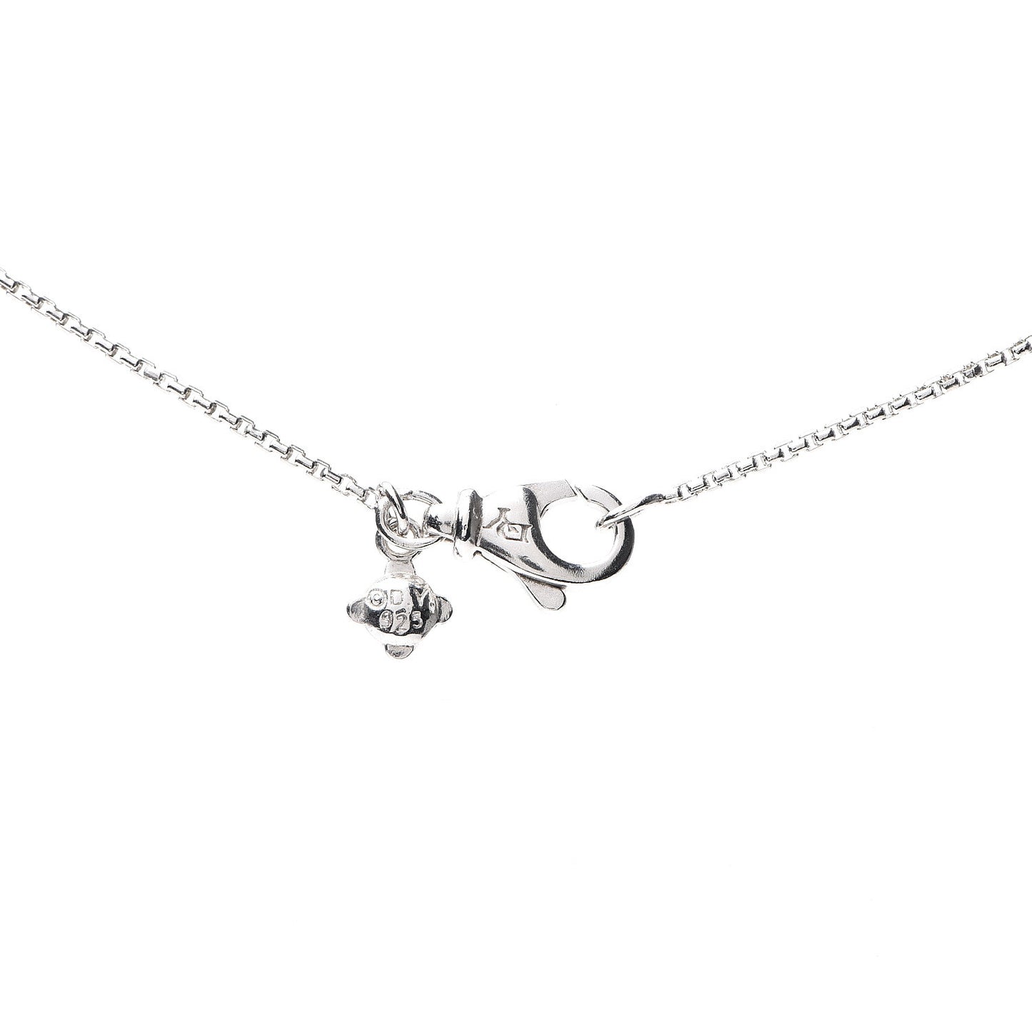 Sterling Silver Diamond 7mm Infinity Pendant Necklace