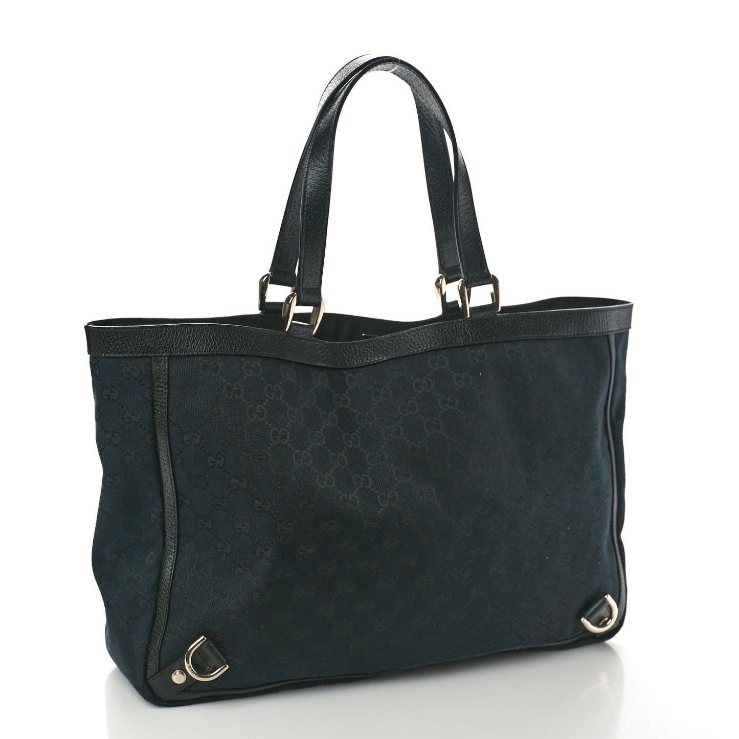 Monogram Large Abbey Tote Navy Black
