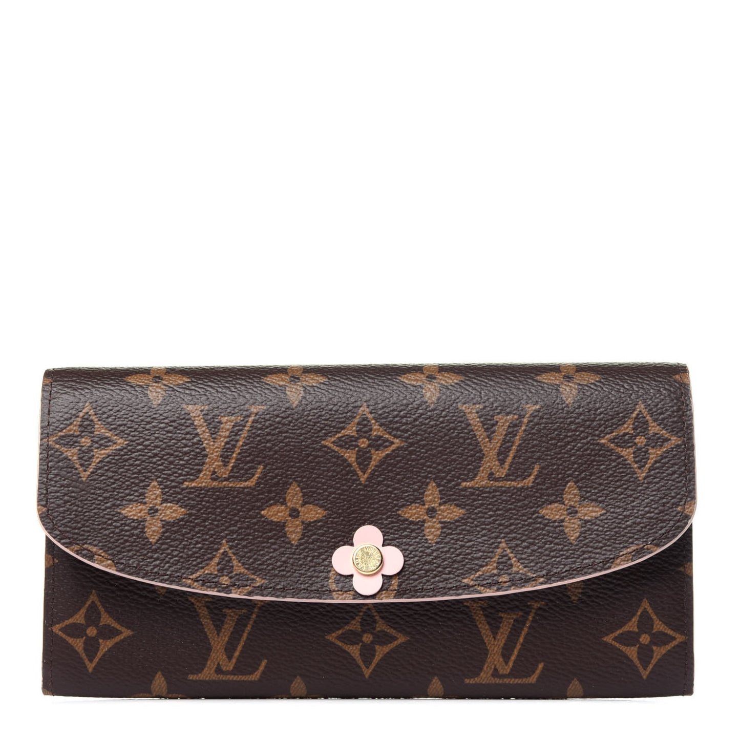 Monogram Bloom Flower Emilie Wallet Fuchsia