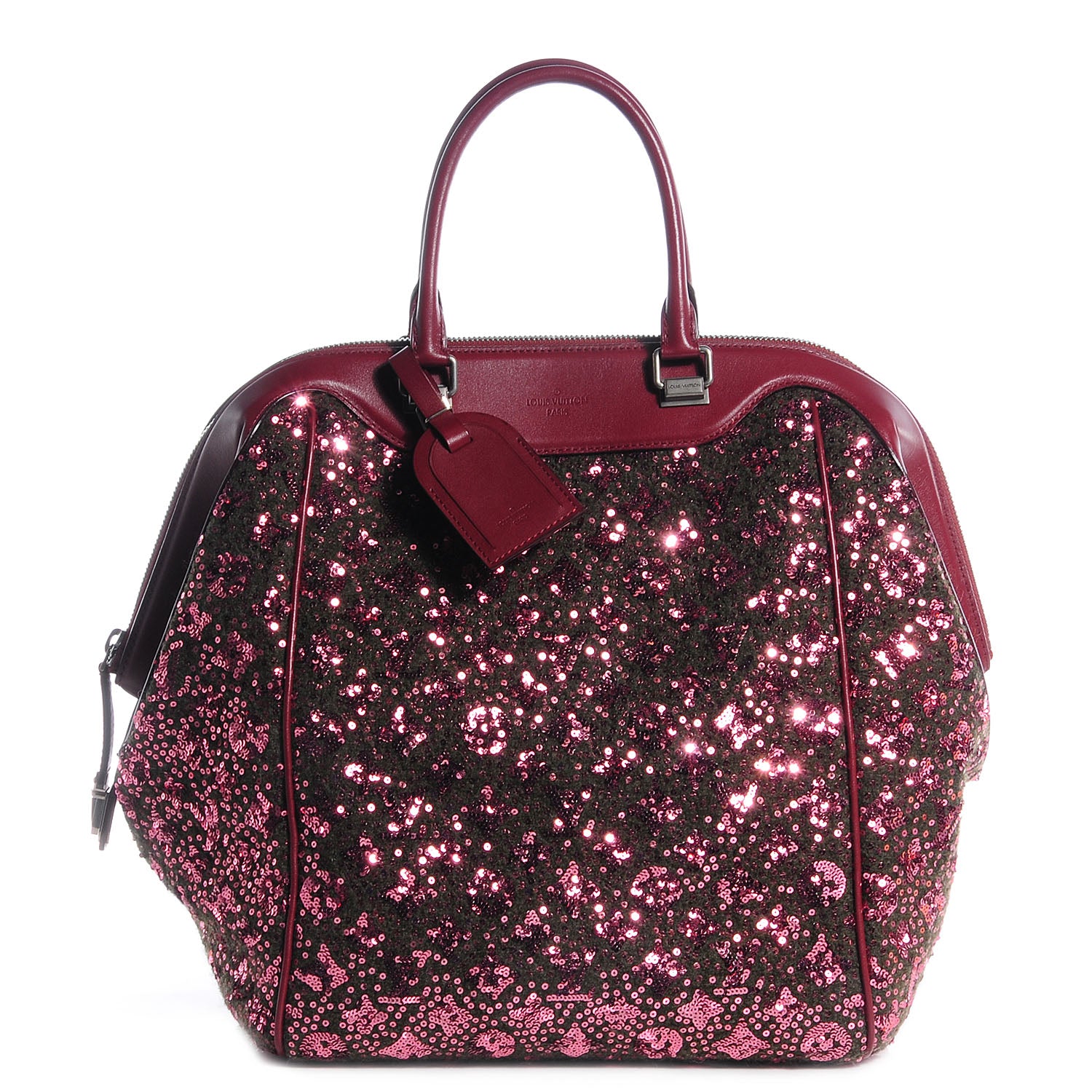 Louis Vuitton Sequin Monogram Sunshine Express North South Burgundy 1 of 7