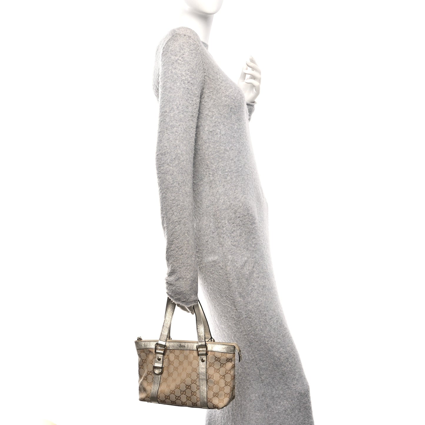 Monogram Small Abbey Tote  Gold