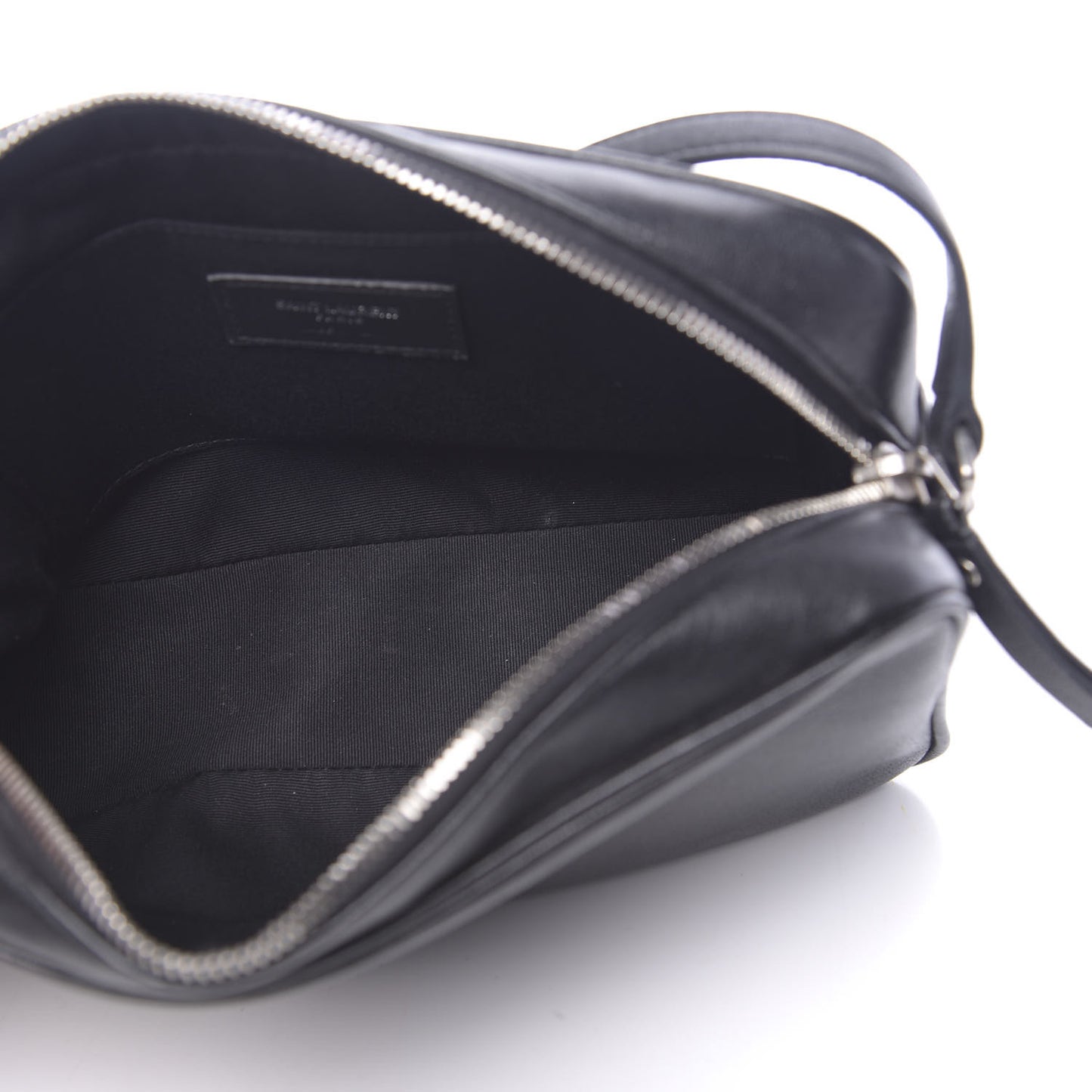 Lambskin Monogram Small Lou Camera Bag Black