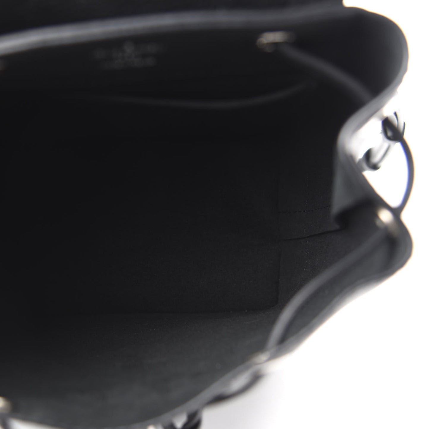 Calfskin Lockme Mini Backpack Black