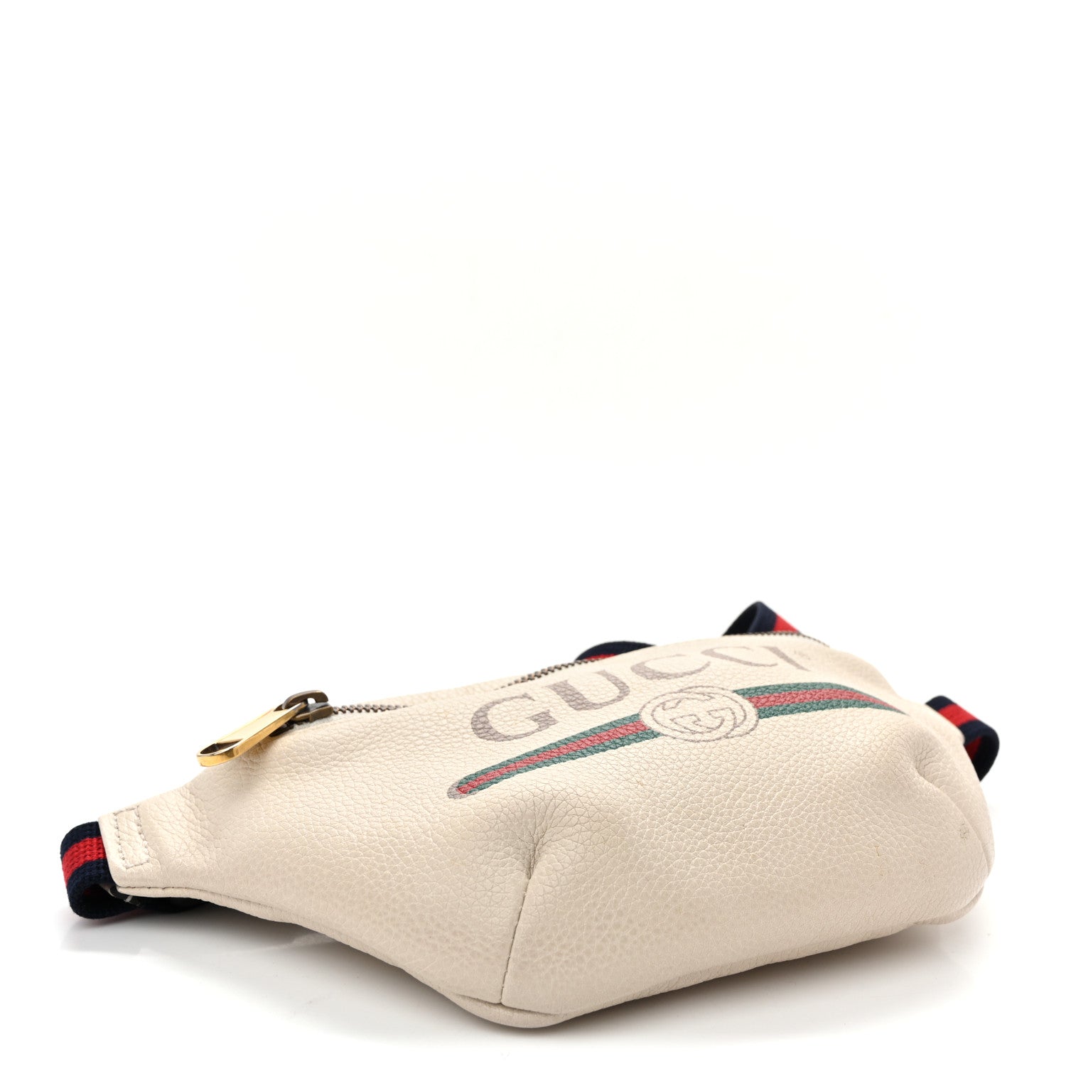 Gucci Grained Calfskin Small Logo Belt Bag White 4 of 10