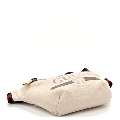 Gucci Grained Calfskin Small Logo Belt Bag White 4 of 10