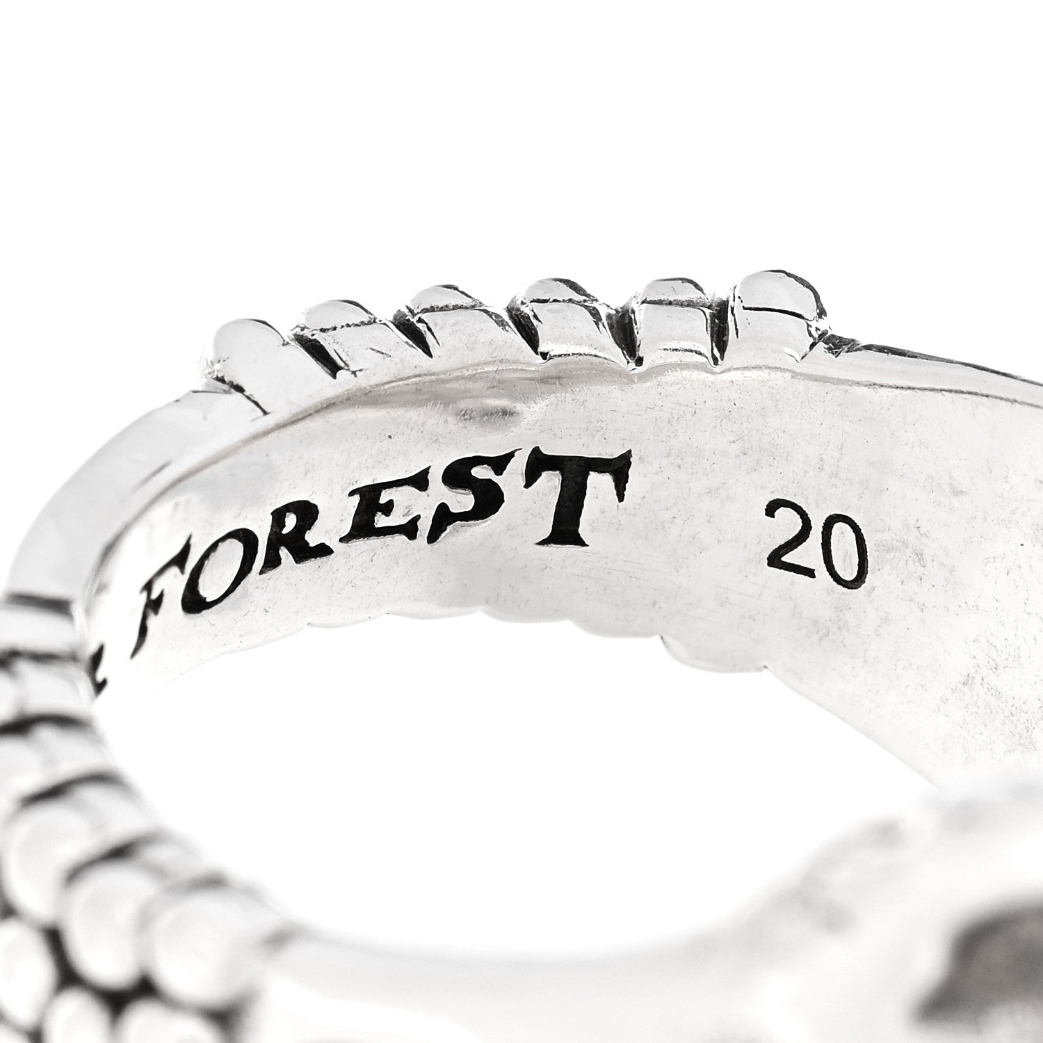 Gucci Sterling Silver Turquoise Anger Forest Wolf Head Ring 60 9 6 of 8