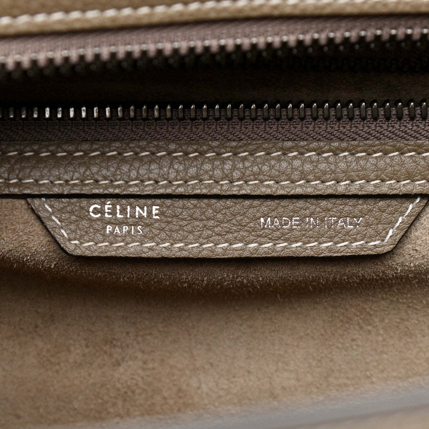 Drummed Calfskin Micro Luggage Souris