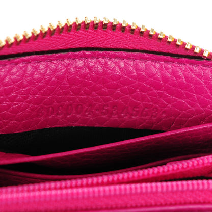 Gucci Pebbled Calfskin Soho Zip Around Wallet Bright Bougainvillea 7 of 7
