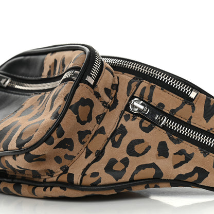 Alexander Wang Lambskin Suede Leopard Attica Belt Bag Black 10 of 10
