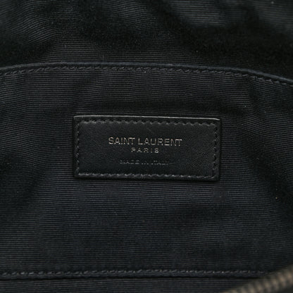Saint Laurent Calfskin Monogram Belt Bag Black 6 of 19