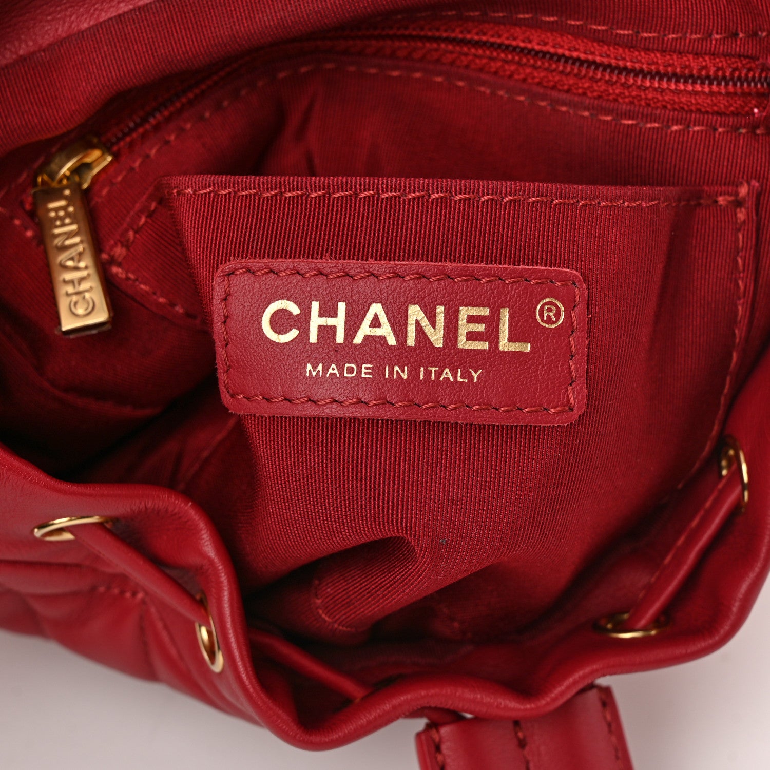 Chanel Calfskin Quilted Mini Urban Spirit Backpack Red 6 of 10