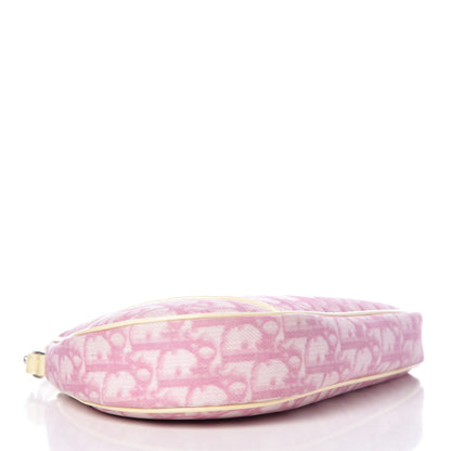 Christian Dior Monogram Mini Saddle Pochette Pink 4 of 14