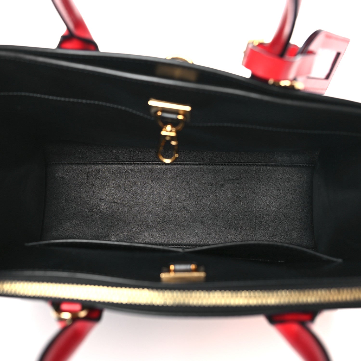 Louis Vuitton Calfskin Monogram Tape City Steamer MM Rouge Navy 5 of 8