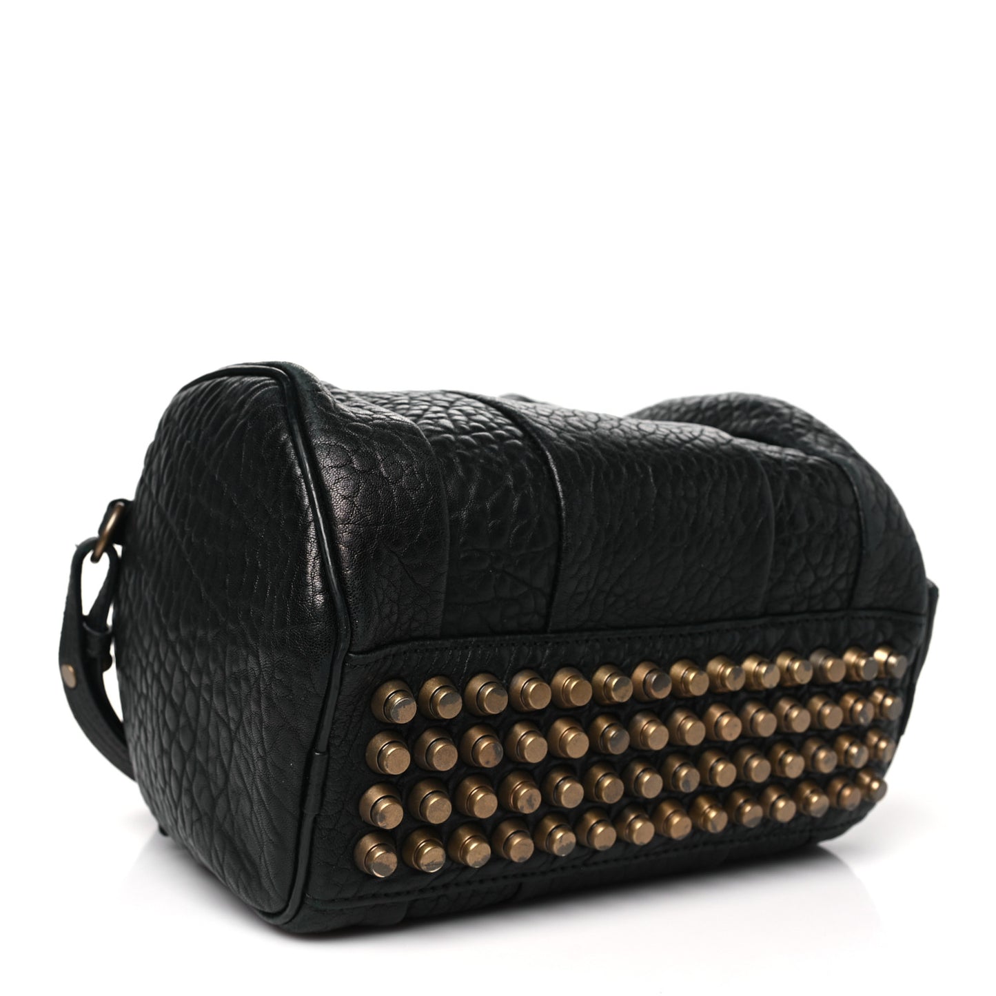Pebbled Lambskin Rockie Black Pale Gold Hardware