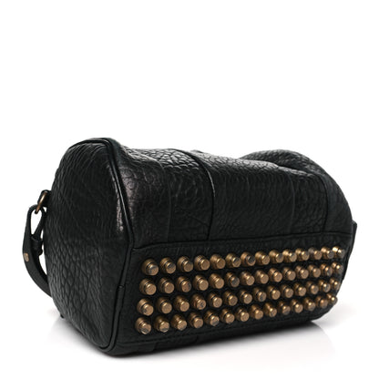 Alexander Wang Pebbled Lambskin Rockie Black Pale Gold Hardware 4 of 10